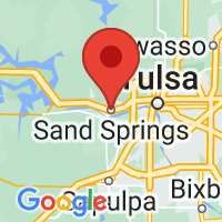 Map of Sand Springs, OK US